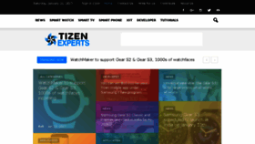 What Tizenexperts.com website looked like in 2017 (7 years ago)