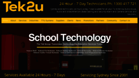 What Tek2u.com.au website looked like in 2017 (7 years ago)