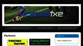 What Tickets1x2.com website looked like in 2017 (7 years ago)