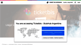 What Ticketbis.com.ar website looked like in 2017 (7 years ago)
