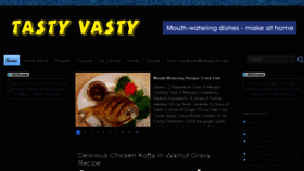What Tastyvasty.com website looked like in 2017 (7 years ago)