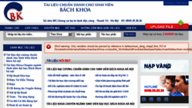 What Tailieuchuanbachkhoa.com website looked like in 2017 (7 years ago)