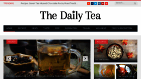 What Thedailytea.com website looked like in 2017 (7 years ago)