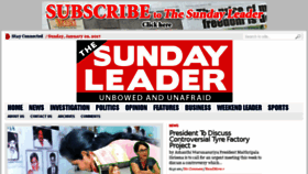 What Thesundayleader.lk website looked like in 2017 (7 years ago)