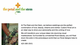 What Thepetalandthestem.com website looked like in 2017 (7 years ago)
