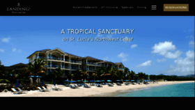 What Thelandingsstlucia.com website looked like in 2017 (7 years ago)