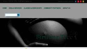 What Thebirthingtree.com website looked like in 2017 (7 years ago)
