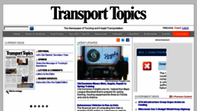 What Transporttopics.com website looked like in 2017 (7 years ago)