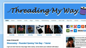 What Threadingmyway.com website looked like in 2017 (8 years ago)