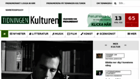 What Tidningenkulturen.se website looked like in 2017 (7 years ago)