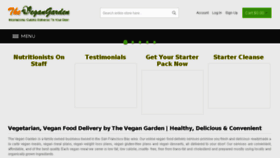 What Thevegangarden.com website looked like in 2017 (7 years ago)