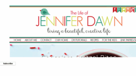 What Thelifeofjenniferdawn.com website looked like in 2017 (7 years ago)