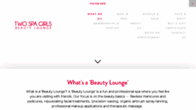 What Twospagirls.com website looked like in 2017 (7 years ago)