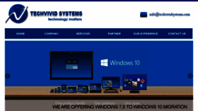 What Techvividsystems.com website looked like in 2017 (7 years ago)