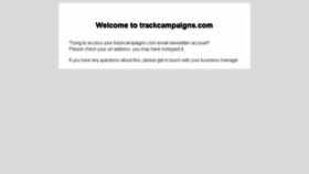 What Trackcampaigns.com website looked like in 2017 (7 years ago)
