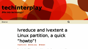 What Techinterplay.com website looked like in 2017 (7 years ago)