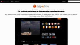 What Tripntale.com website looked like in 2017 (7 years ago)