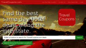 What Travelcoupons.com website looked like in 2017 (7 years ago)
