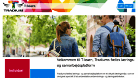 What T-learn.tradium.dk website looked like in 2017 (7 years ago)