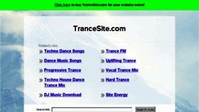 What Trancesite.com website looked like in 2017 (7 years ago)