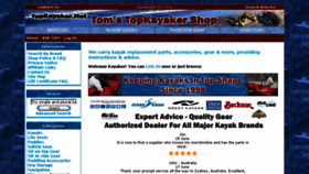 What Topkayaker.com website looked like in 2017 (7 years ago)