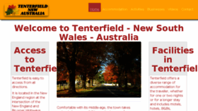 What Tenterfield.com website looked like in 2017 (9 years ago)