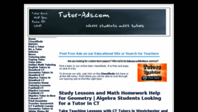 What Tutor-ads.com website looked like in 2017 (7 years ago)