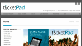 What Ticketpad.com.au website looked like in 2017 (7 years ago)
