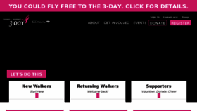 What The3day.org website looked like in 2017 (7 years ago)