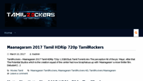 What Tamilrockers.org.in website looked like in 2017 (7 years ago)
