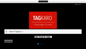 What Tagkaro.com website looked like in 2017 (7 years ago)