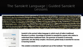 What Thesanskritlanguage.com website looked like in 2017 (7 years ago)