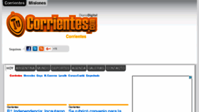 What Tucorrientes.com website looked like in 2017 (7 years ago)