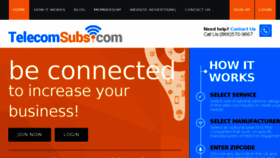 What Telecomsubs.com website looked like in 2017 (7 years ago)