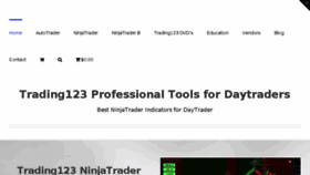 What Trading123.net website looked like in 2017 (7 years ago)