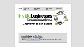 What Tinylittlebusinessesreview.com website looked like in 2017 (7 years ago)