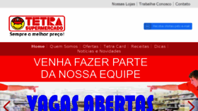 What Tetrasupermercado.com.br website looked like in 2017 (7 years ago)