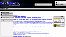 What Techsono.fr website looked like in 2017 (7 years ago)