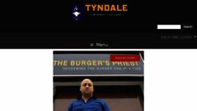 What Tyndaleu.ca website looked like in 2017 (7 years ago)