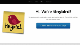 What Tinybird.com website looked like in 2017 (7 years ago)