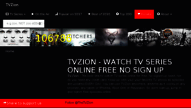 What Tvzion.pro website looked like in 2017 (7 years ago)