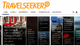 What Travelseeker.de website looked like in 2017 (7 years ago)