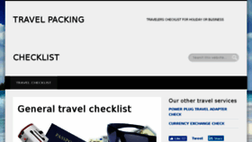 What Travelers-checklist.com website looked like in 2017 (7 years ago)