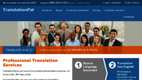 What Translationpal.com website looked like in 2017 (7 years ago)