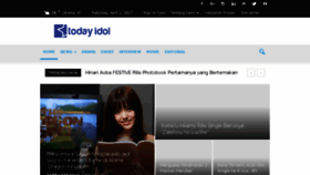What Todayidol.com website looked like in 2017 (7 years ago)