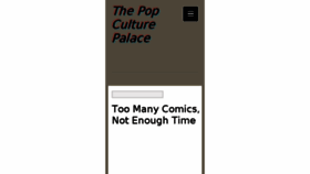What Thepopculturepalace.com website looked like in 2017 (7 years ago)