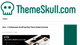 What Themeskull.com website looked like in 2017 (7 years ago)