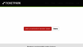 What Ticketpark.ch website looked like in 2017 (7 years ago)