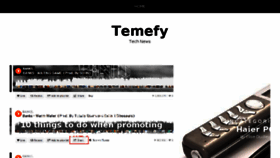 What Temefy.com website looked like in 2017 (7 years ago)