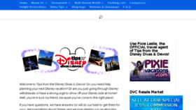 What Tipsfromthedisneydiva.com website looked like in 2017 (7 years ago)